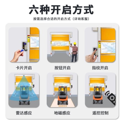 PVC快速堆积门厂家直销升降卷帘门A级美式车库电动金属卷帘门图3