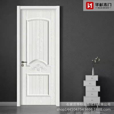 烤漆木门室内房间学校门工厂批发承接工程实木复合门卧室门 带门套图3