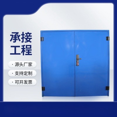 厂家生产单板钢制工业平开门 钢制木大门 厂房仓库车间彩钢大门图5