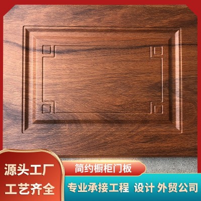 厂家现代简约橱柜门板全屋实木衣柜密度板门板酒柜门吸塑门板加工图3