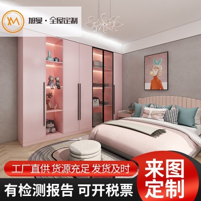工厂全屋衣柜定/制 家居橱柜门衣橱衣帽间 实木欧式家具定 制图2
