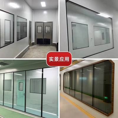 固定观察窗医院双层中空玻璃净化观察窗固定双层洁净门窗厂家直供图2