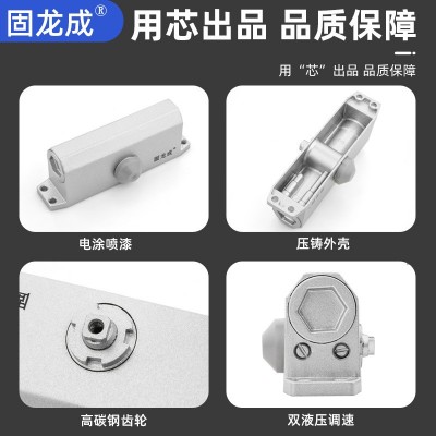 闭门器缓冲关门自动液压消防门防火门闭合器家用铝合金防盗推拉门图2