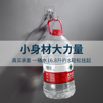 厂家纸箱不锈钢实心挂钩免打孔门后壁挂式浴室卫生间厨房挂钩无磁图4