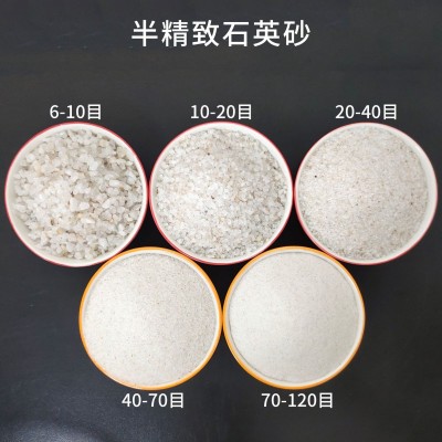石英砂防火材料水处理滤料用铸造玻璃陶瓷塑料喷砂用现货供应图2