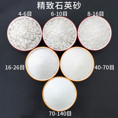 石英砂防火材料水处理滤料用铸造玻璃陶瓷塑料喷砂用现货供应图3