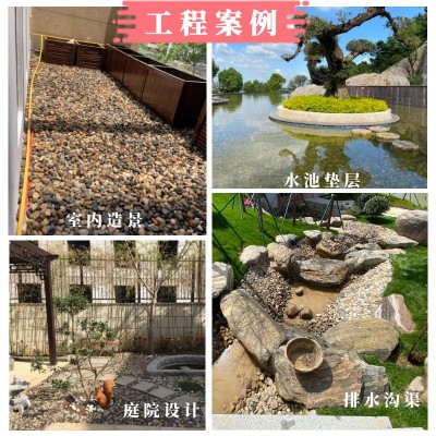 天艺 园林水沟钢厂变压器鹅卵石河滩石沙石小石子碎石五彩 溪流石图2