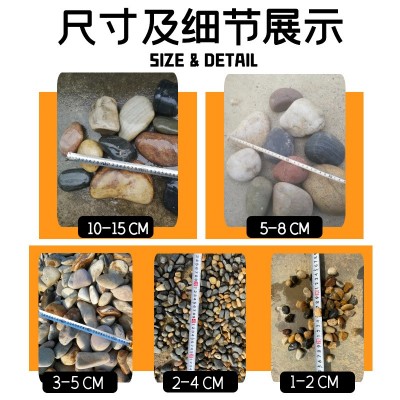 天艺 园林水沟钢厂变压器鹅卵石河滩石沙石小石子碎石五彩 溪流石图4