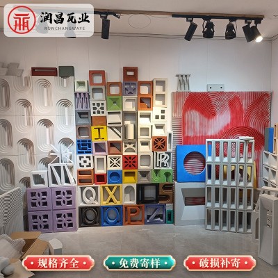 发泡陶瓷空心砖 凯旋砖 网红轻质空心砖 玄关隔断屏风墙背景墙图3