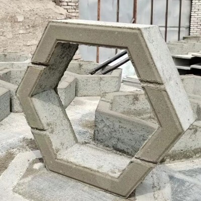 厂家直供河道混凝土连锁护坡砖水泥制品六棱砖植草砖空心六角砖图2