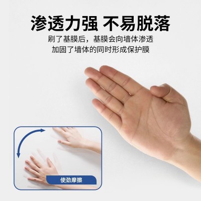 基膜墙布胶高固含墙纸墙面加固壁纸壁布渗透型基膜家装工装覆盖图4