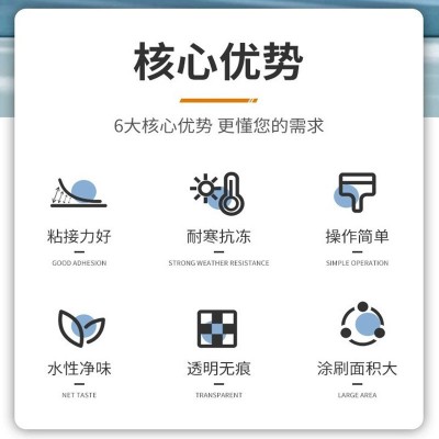 糯米胶墙纸修补胶水贴墙壁纸专用胶墙布胶水免调基膜套装厂家批发图2