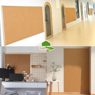 【源头厂家】软木板展示板照片板留言板自粘软木框幼儿园软木墙板图5