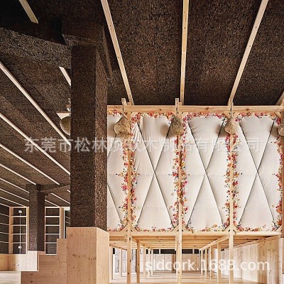 碳化软木砖背景造景造型吸音低音隔音降噪隔热创意装饰板材图3