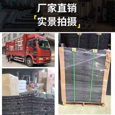 健身房橡胶地垫器材力量区杠哑铃跑步机减震家用室内隔音运动地胶图5