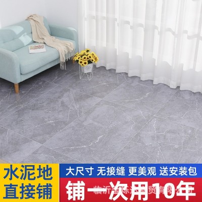 加厚耐磨地板贴水泥地直接铺家用防水PVC塑料地板瓷砖地 垫地板革图3