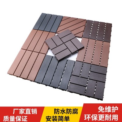 户外生态地板防腐塑木阳台庭院露台花园改造自铺简易PVC塑料地板图2