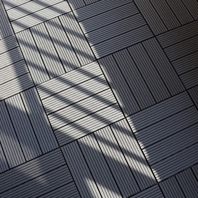 户外塑木木塑地板 阳台浴室庭院DIY防静电地板 防腐生态 木地板图4