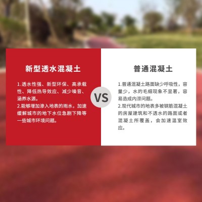 彩色透水混凝土地坪 c30透水混凝土 透水混凝土增强剂 透水混凝土图3