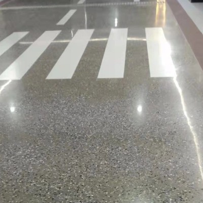 北京厂家承接水磨石地坪工程地库地下停车场地坪商场大厅固化地坪图2