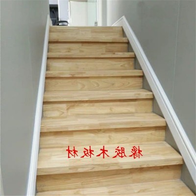 橡木板材订作橡胶木指接板无节级实木踏步板实木板桌面桌面批发图2