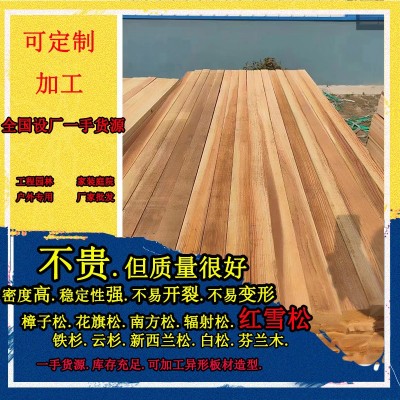 加拿大红雪松批发 户外木瓦松木圆柱墙板扣板 防腐木原木木板材图2