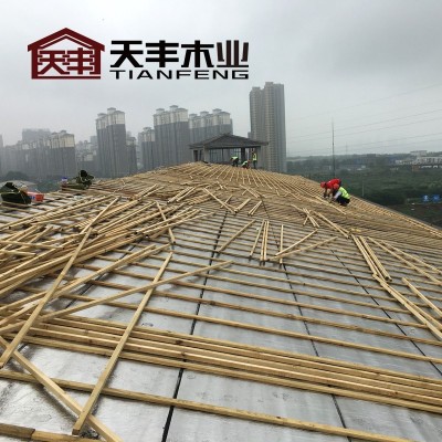 防火实木挂瓦条3*3cm屋面用防腐挂瓦条厂家杉木木条木望板现货图4