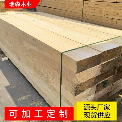 厂家批发辐射松木跳板 建筑用铁杉方木模板5*10工地木方10*10方木图4