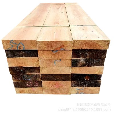 厂家批发辐射松木跳板 建筑用铁杉方木模板5*10工地木方10*10方木图5