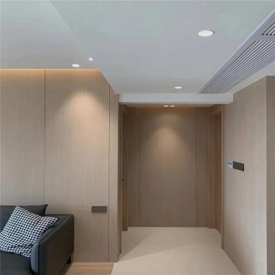 竹木纤维木饰面板酒店宾馆ktv工程护墙板pvc无缝免漆板金 属碳晶板图2