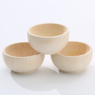 厂家现货实木小碗58*33mm木碗木质家居摆件创意儿童绘画 玩具批发图5