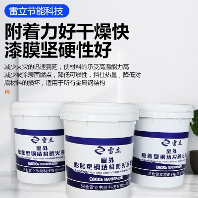 室外膨胀型钢结构防火涂料桥梁体育馆防火涂料饰面钢结构防火涂料图2