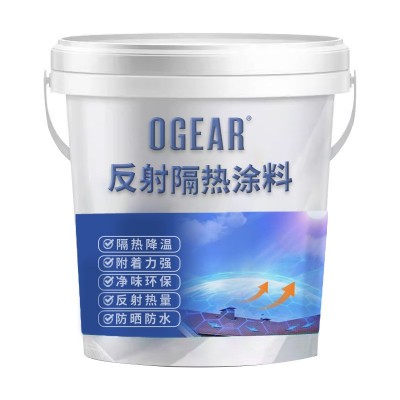 厂家屋顶反射隔热涂料热反射隔热降温漆防水防晒彩钢瓦厂房外墙漆图5