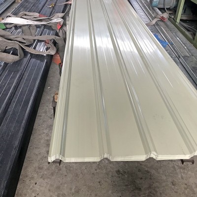 广东厂家加工岩棉夹芯彩钢瓦工地围栏/墙身压型瓦/q235隔热瓦批发图3