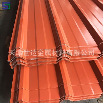 天津YX30-207-828型仿古彩钢琉璃瓦 大跨度屋面彩钢压 型瓦楞板图4