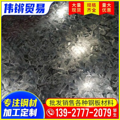 佛山镀锌板批发有锌花镀锌板卷0.3~2.5mm通风管道有花 白铁皮加工图3
