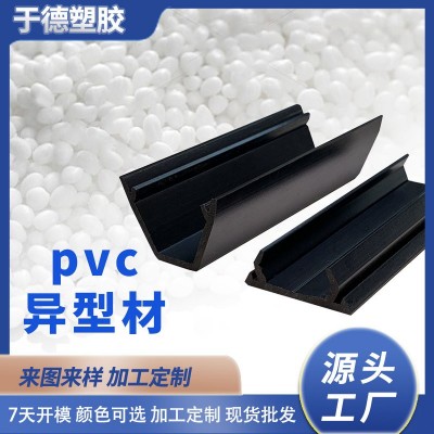 厂家定制PVC挤出异型材塑料胶条门窗塑钢型材开模定制AB S塑胶边框图2