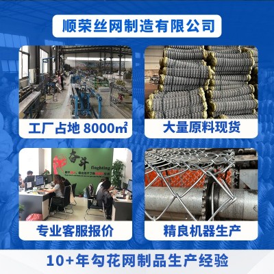 矿用勾花网护栏隔离钢丝网围栏狗笼子球场围网矿用镀锌铁丝勾花网图2