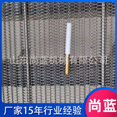 304不锈钢曲轴型输送带耐高温挡板输送网链食品烘干曲轴型网带图3