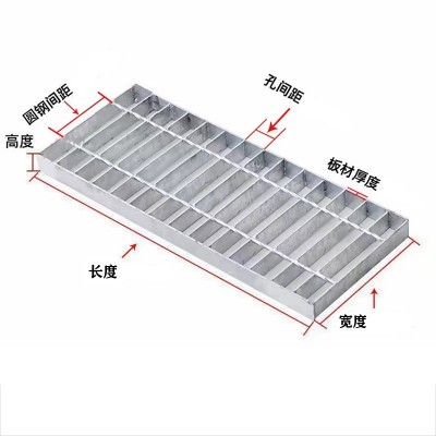 热镀锌钢格板公园景观栈道马道踏步网格板污水处理厂沟盖板格栅板图4