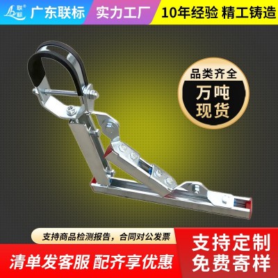 抗震支架消防管道管廊光伏C型钢材镀锌热浸锌防震吊架桥架 支撑架图2