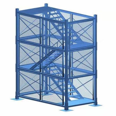 安全梯笼箱式建筑基坑安全爬梯组合式基坑框架梯笼箱式安全梯笼图5