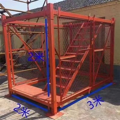 建筑工地基坑防护梯笼路桥施工安全爬梯墩柱盖梁操作平台安全梯笼图2