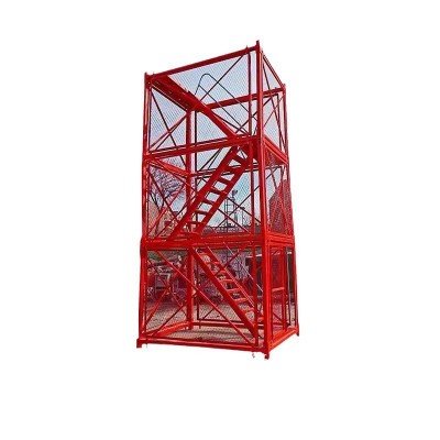 安全梯笼 施工安全爬梯 基坑防护通道桥梁施工组合框架式安全梯笼图5