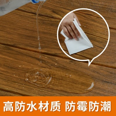 踢脚线贴纸自粘防水瓷砖腰线客厅走廊地脚线墙贴仿木纹立体贴脚线图2