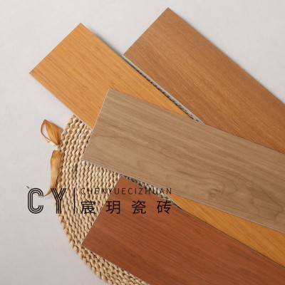 全瓷木纹砖150x900客厅卧室地砖阳台防滑日式仿木地板砖木纹瓷砖图1
