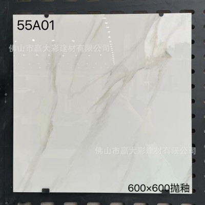 工厂工程600x600mm地板砖客厅卧室厨房瓷砖墙砖室内亮光抛釉砖图2