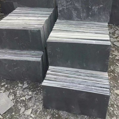 天然青石板庭院地砖机切面防滑户外别墅仿古园林荔枝面地铺石板岩图4