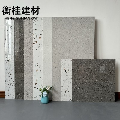 亮光通体水磨石瓷砖600X1200商场卫生间墙砖服装店奶茶连锁店地砖图1