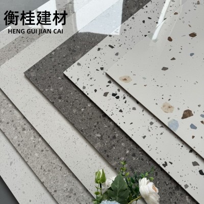 亮光通体水磨石瓷砖600X1200商场卫生间墙砖服装店奶茶连锁店地砖图2